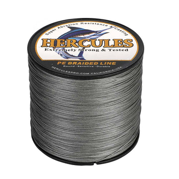 HERCULES 300M 328Yds Grey 10lb-420lb PE Braid Fishing Line 12 Strands HERCULES